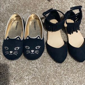 Two pairs of size 7 toddler shoes